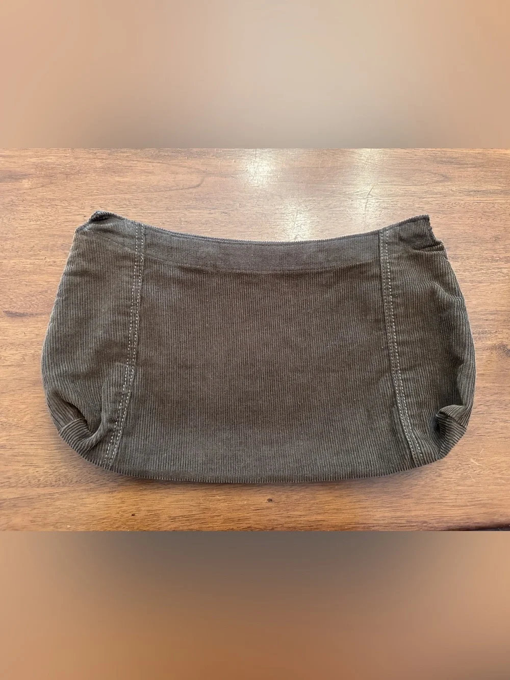thirty-one Corduroy Purse Skirt in Dark Brown